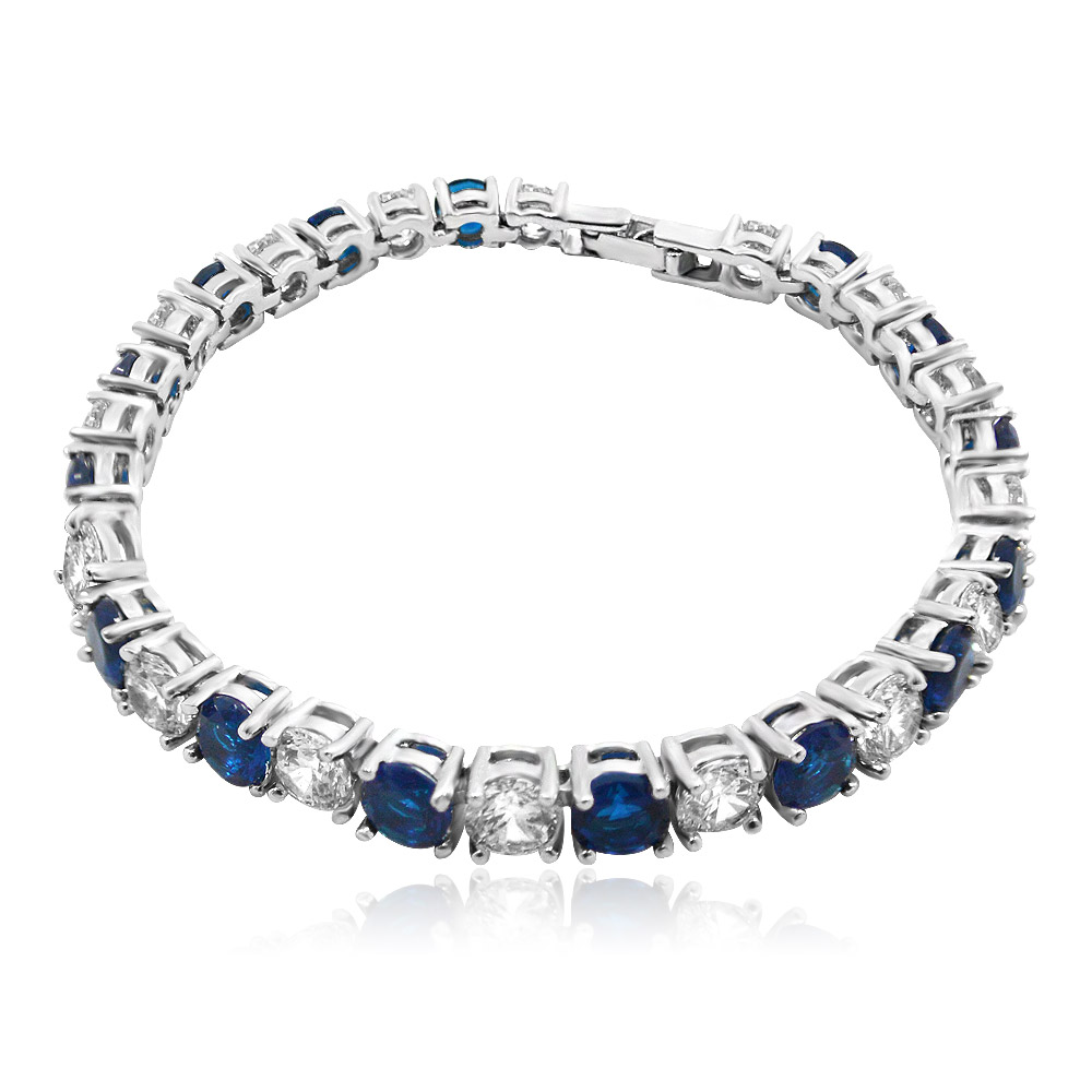 Sapphire White Wholesale Tennis Bracelet